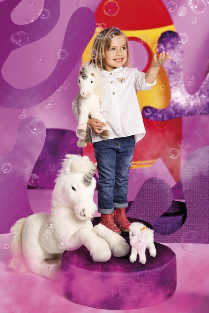 STEIFF Starly Unicorn EAN 015106 16cm White Plush soft toy gift New 