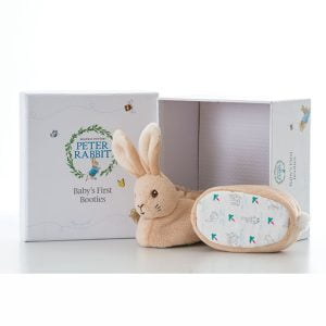 Peter Rabbit Baby Booties Gift Set Beatrix Potter RInbow Designs