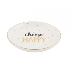 Choose Happy Trinket Dish - Sass and Belle