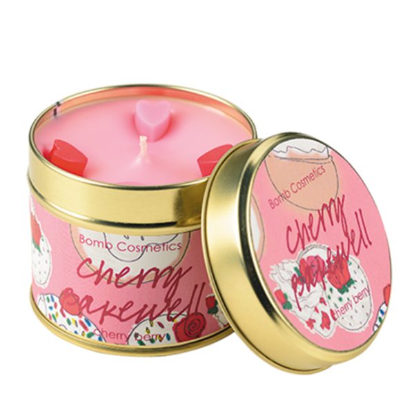 Cherry Bakewell Tinned Candle - Bomb Cosmetics