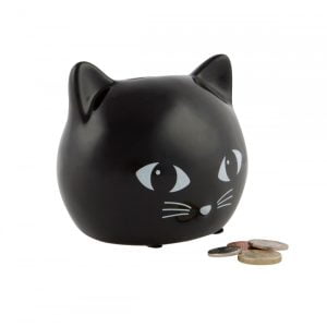 Black Cat Money Box - Sass and Belle