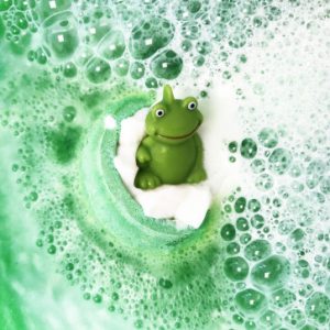 Its Not Easy Being Green Bath Bomb with Toy Frog - Bomb Cosmetics