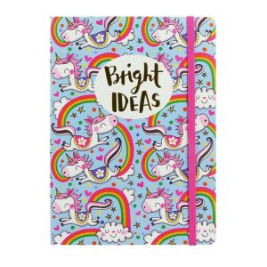 Bright Ideas Unicorns A5 Notebook - Rachel Ellen Designs