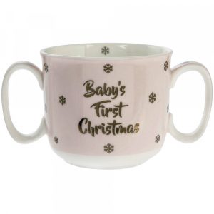 Baby's First Christmas Cup - Pink