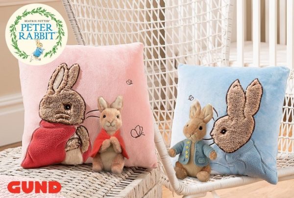 Peter Rabbit Cushion - Beatrix Potter Flopsy Bunny Cushion