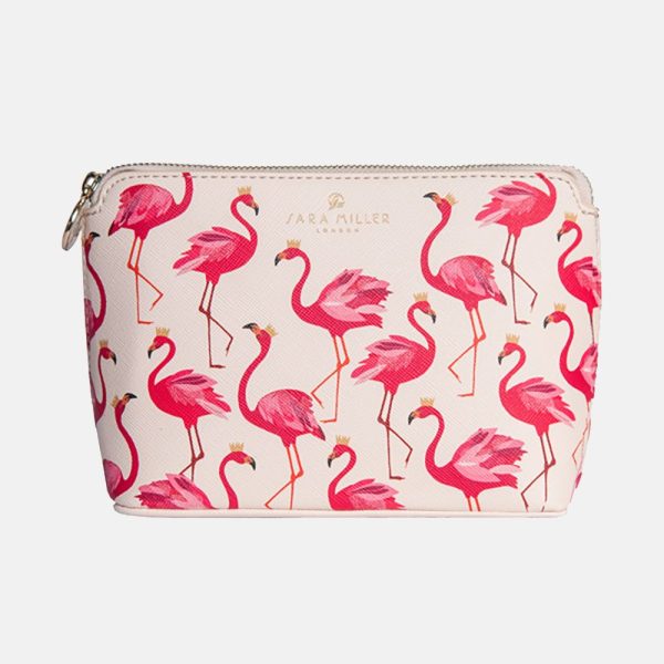 Flamingo Small Luxury Cosmetic Bag - Sara Miller London
