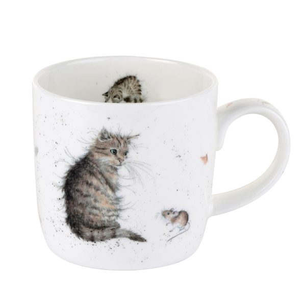 Cat and Mouse China Mug - Wrendale Designs