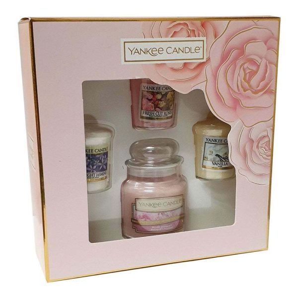 Yankee Candle Small Jar Candle & 3 Votive Gift Set - Spring Summer 2019