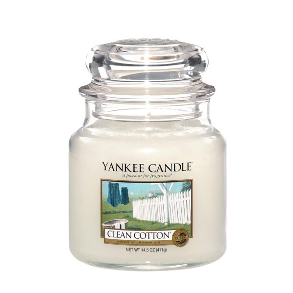Clean Cotton - Yankee Candle - Medium Jar, 411g