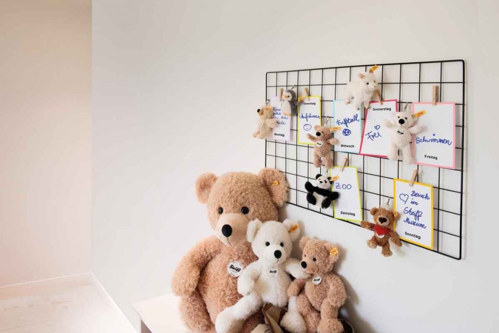 steiff teddy keyring