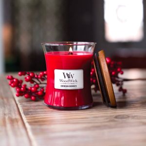 WoodWick Crimson Berries Medium Hourglass Candle, 658g