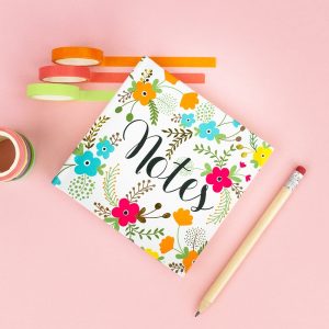 Floral Mini Notes Notebook, IMMB03 - Soul UK