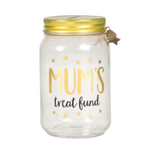 Mum's Treat Fund Money Jar - Sass and Belle
