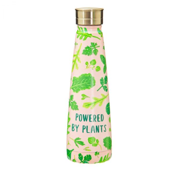Powered By Plants Steel Water Bottle - Sass and Belle