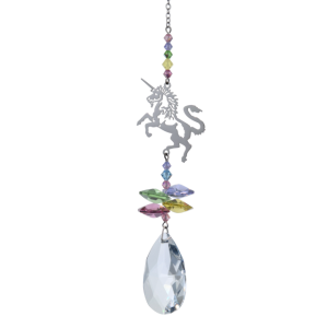 Crystal Fantasy Confetti Unicorn Hanging Swarovski Suncatcher