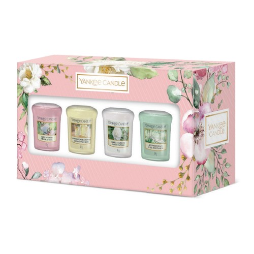 Yankee Candle 4 Votive Gift Set Garden Hideaway Design 24 Gifts