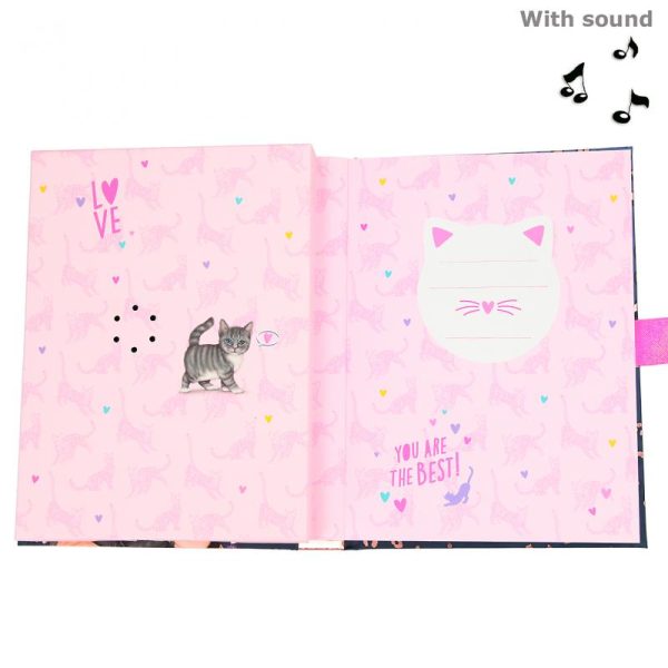 Top Model Musical Lockable Secret Diary With Code - LEO LOVE - 11327 - Depesche