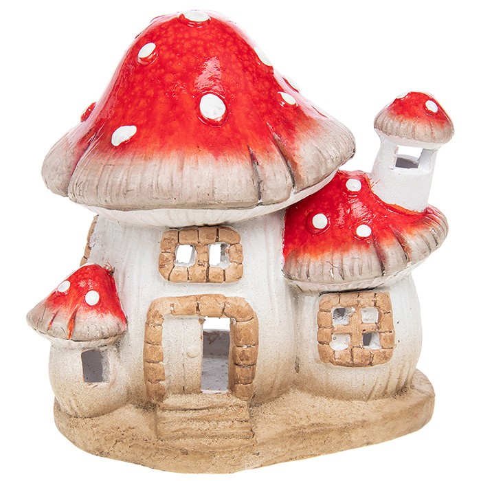 Um Ceramic Magic Mushroom House Tea, Ceramic Mushrooms For The Garden Uk