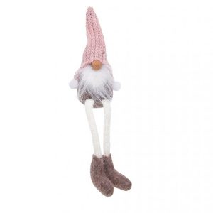 Mini Pink Dangly Leg Gonk Gnome - 16x6 cm