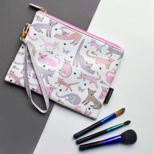 Over The Moon Cat Pouch Bag with Strap - Disaster Designs