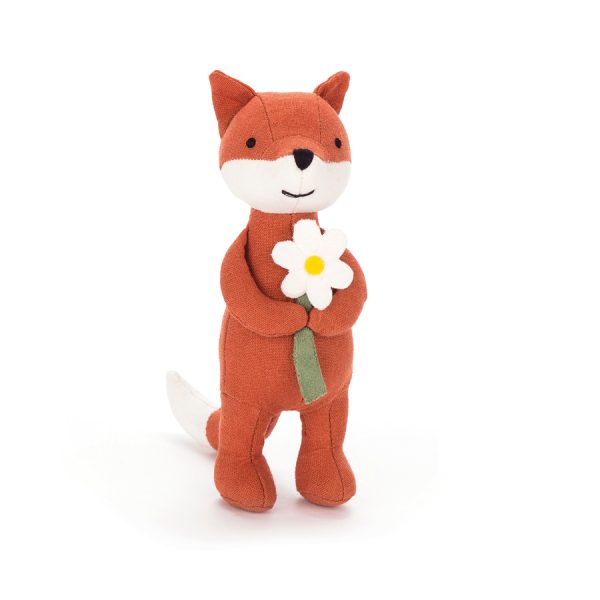 Jellycat Mini Messenger Fox with Daisy - 16 cm