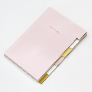 'Pretty In Pink' Pale Pink Multi Tab Notebook - Caroline Gardner
