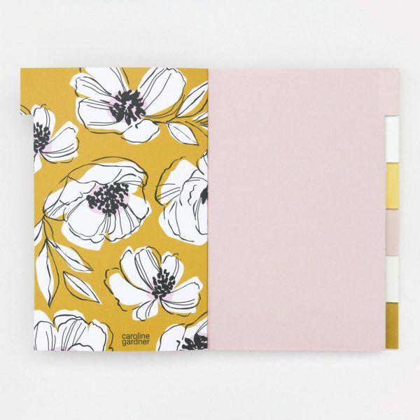 'Pretty In Pink' Pale Pink Multi Tab Notebook - Caroline Gardner