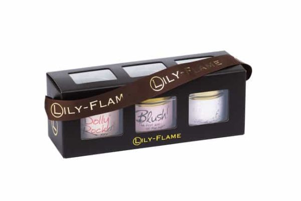 Lily-Flame Girly Candles Mini Tins Gift Set - Fairy Dust, Dolly Rocker, Blush