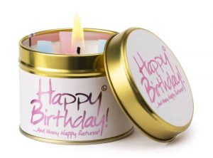 Lily-Flame Happy Birthday Scented Candle Tin