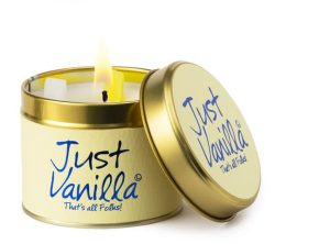 Lily-Flame Just Vanilla Scented Candle Tin