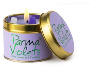 Lily-Flame Parma Violets Scented Candle Tin