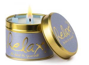 Lily-Flame Relax Scented Candle Tin