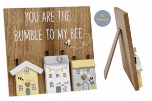 'You Are the Bumble to My Bee' 3D House Easel Plaque - Langs