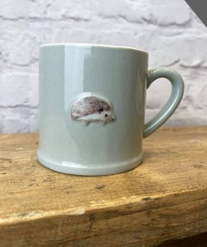Stoneware Embossed Hedgehog Mug