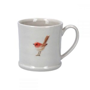Ceramic Robin Mini Mug, 7 x 7 x 10 cm - Gisela Graham