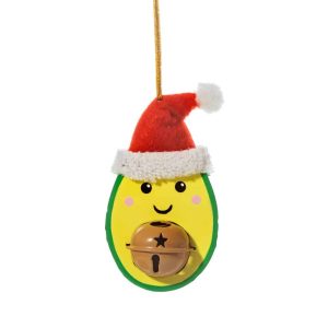 Festive Avocado Bell Hanging Decoration - Sass and Belle