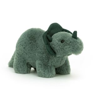 Jellycat Fossilly Triceratops Dinosaur - Small 10x6cm