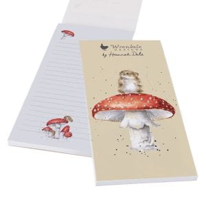 Mouse & Toadstool ‘He's A Fun-Gi‘ Magnetic Shopping Pad - Wrendale Designs