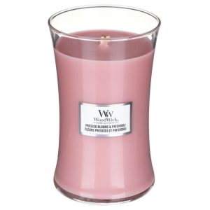 WoodWick Pressed Blooms and Patchouli Large Hourglass Candle, 604g