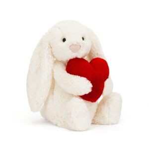 Bashful Red Love Heart Bunny - Medium, 31x12cm