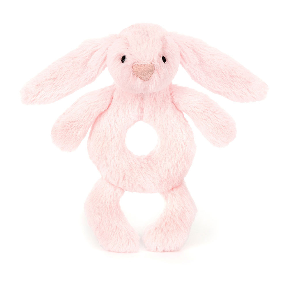 Jellycat Bashful Bunny Baby Pink Ring Rattle - Design 24 Gifts