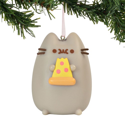 Pusheen The Cat I Love Pizza Hanging Ornament - Image 2