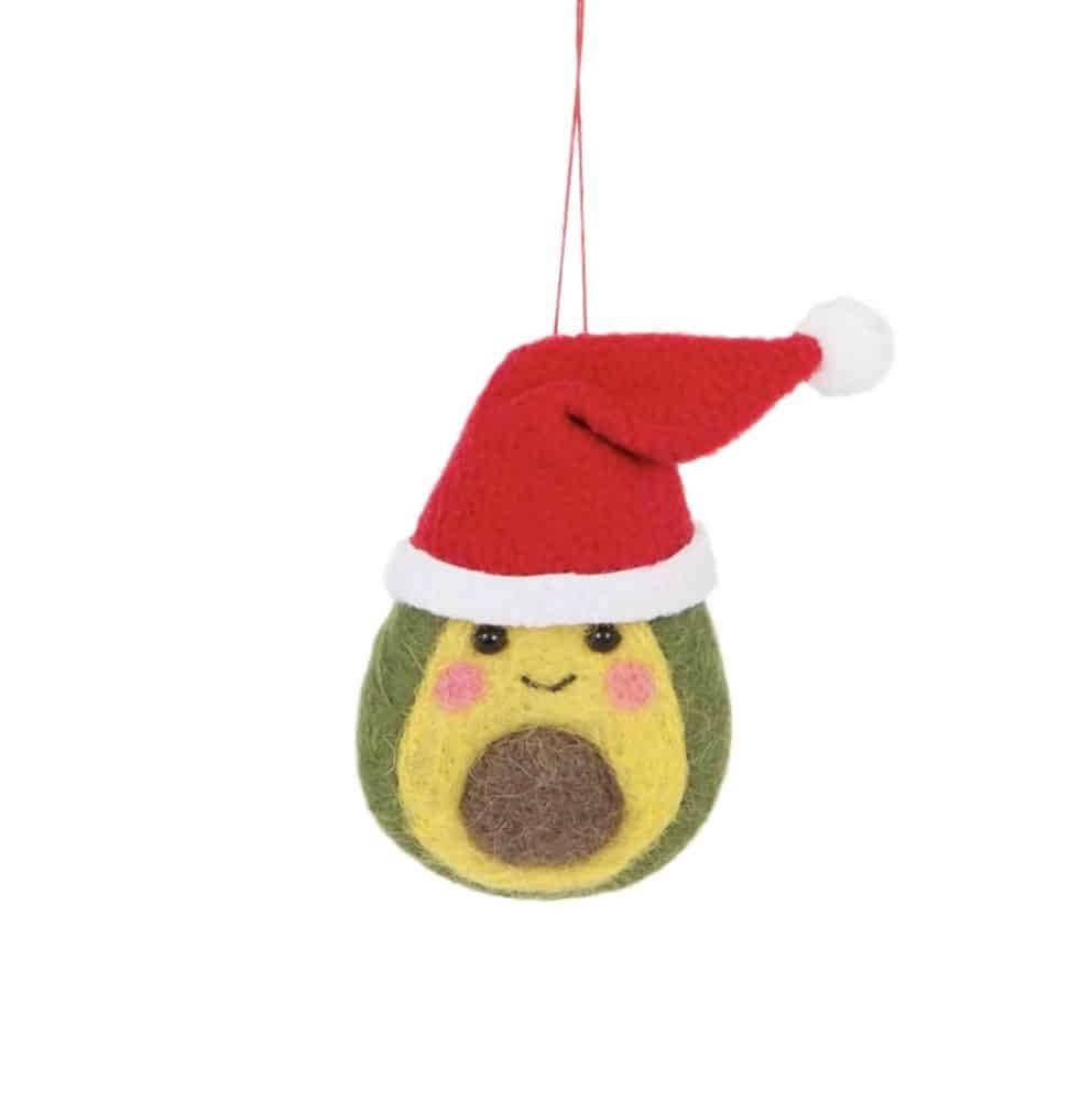 Festive Avocado Bell Hanging Decoration - Sass and Belle - Image 2