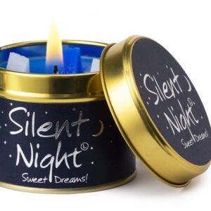 Lily-Flame Silent Night Scented Candle Tin