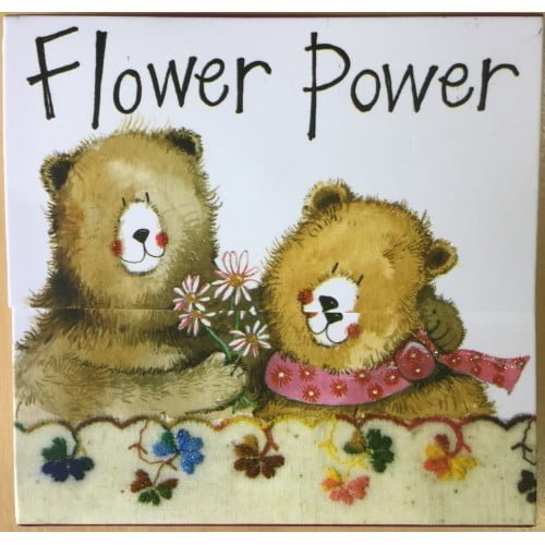 Flower Power Bears Mini Magnetic Notepad - Alex Clark Art