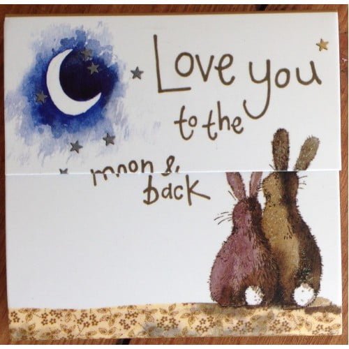 Love You To The Moon & Back Magnetic Notepad - Alex Clark Art