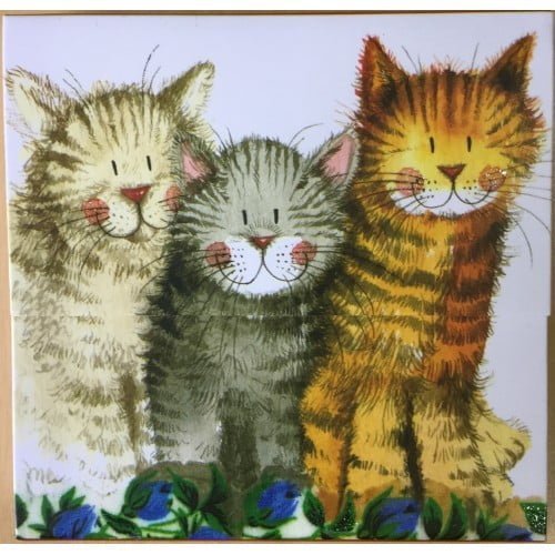 Three Amigos Cats Magnetic Notepad - Alex Clark Art