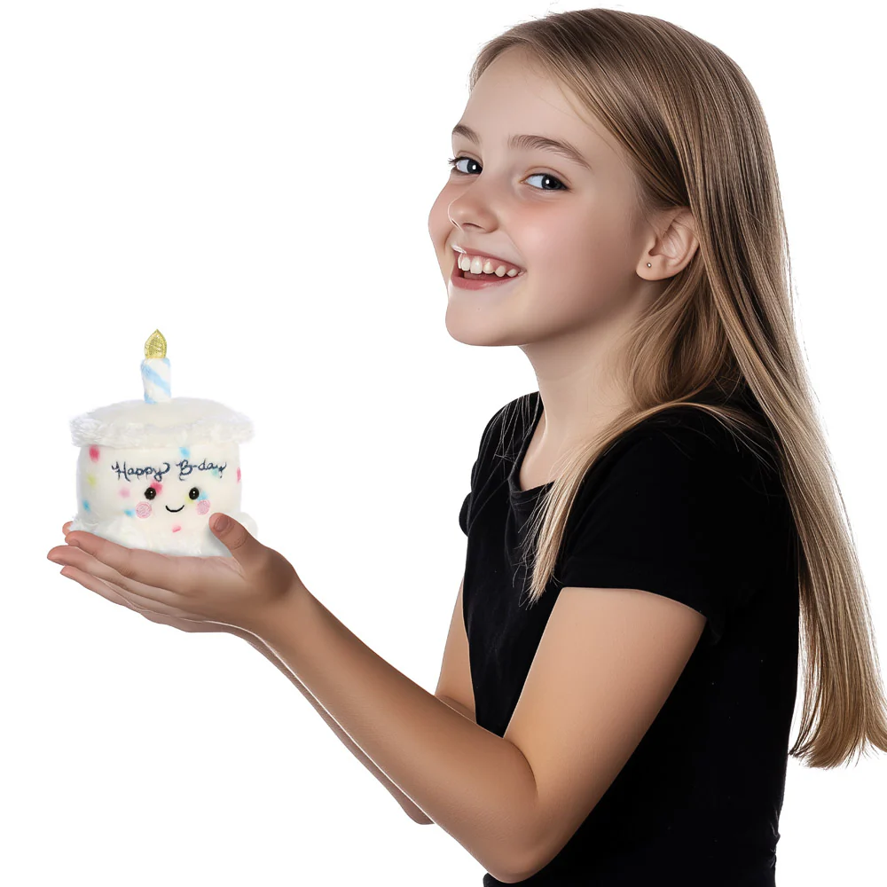 Palm Pals Happy B'Day Birthday Cake Soft Toy - Aurora World - Image 3