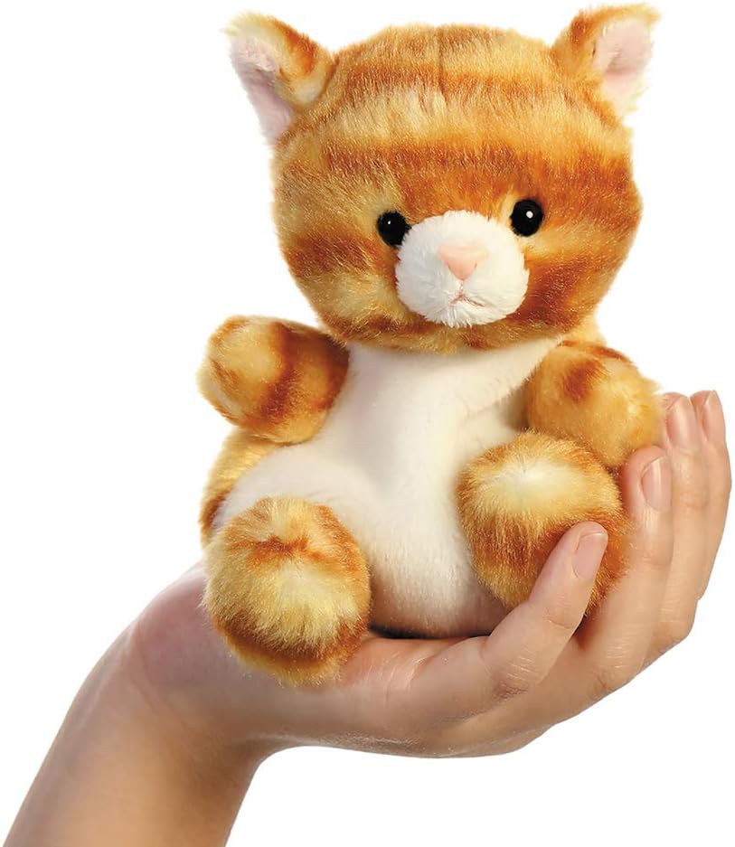 Palm Pals Meow Ginger Kitty Cat Soft Toy - Aurora World - Image 2