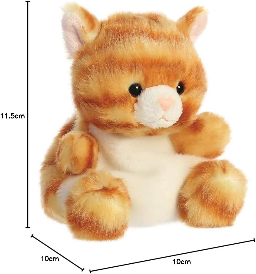 Palm Pals Meow Ginger Kitty Cat Soft Toy - Aurora World - Image 4